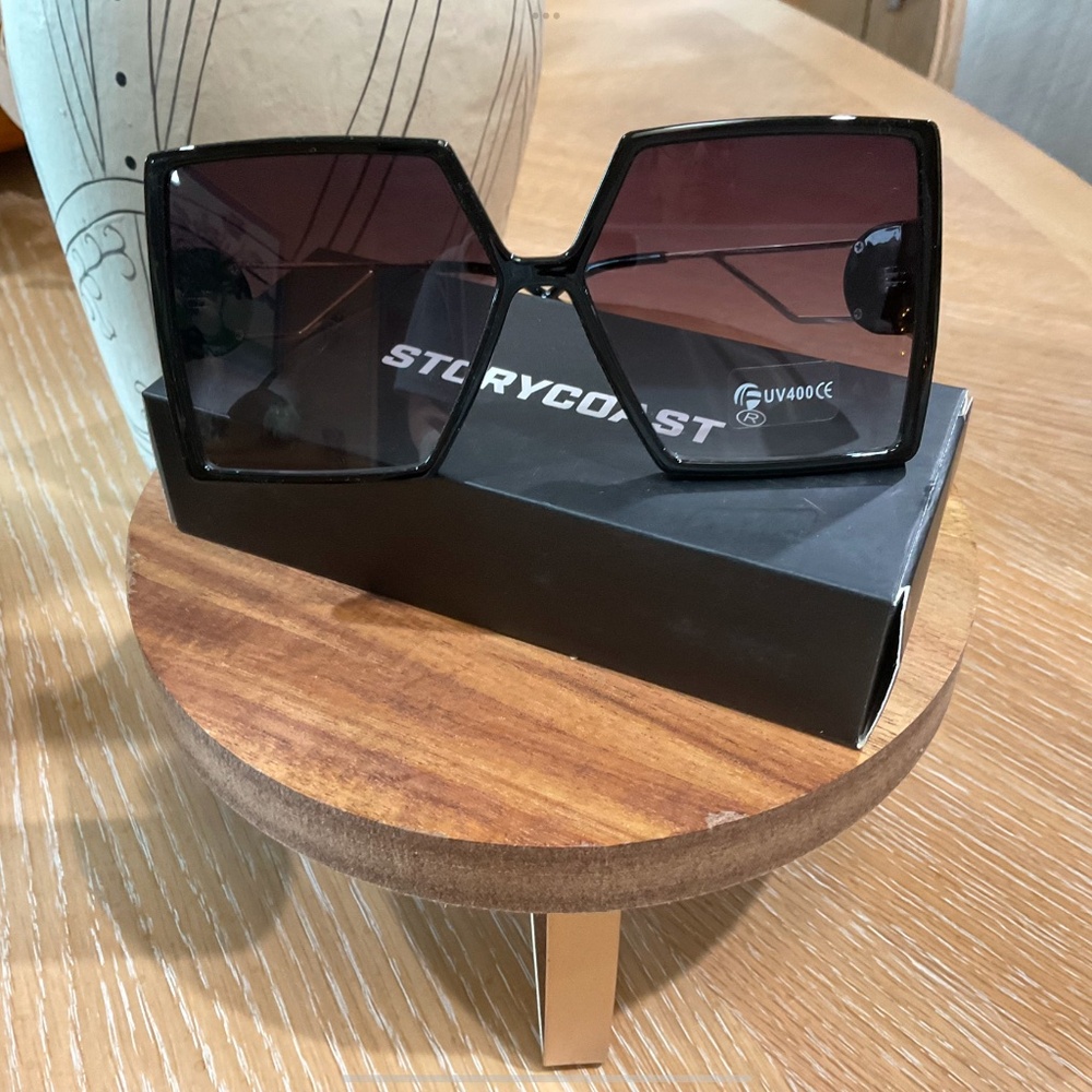 Oversized Black Sunglasses - Brand New